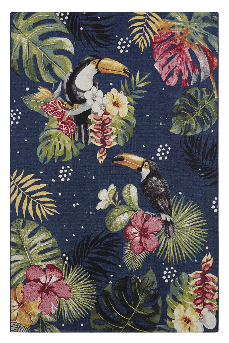 Kusový koberec Hanse Home Flair 105609 Tropical Blue 80x165 cm