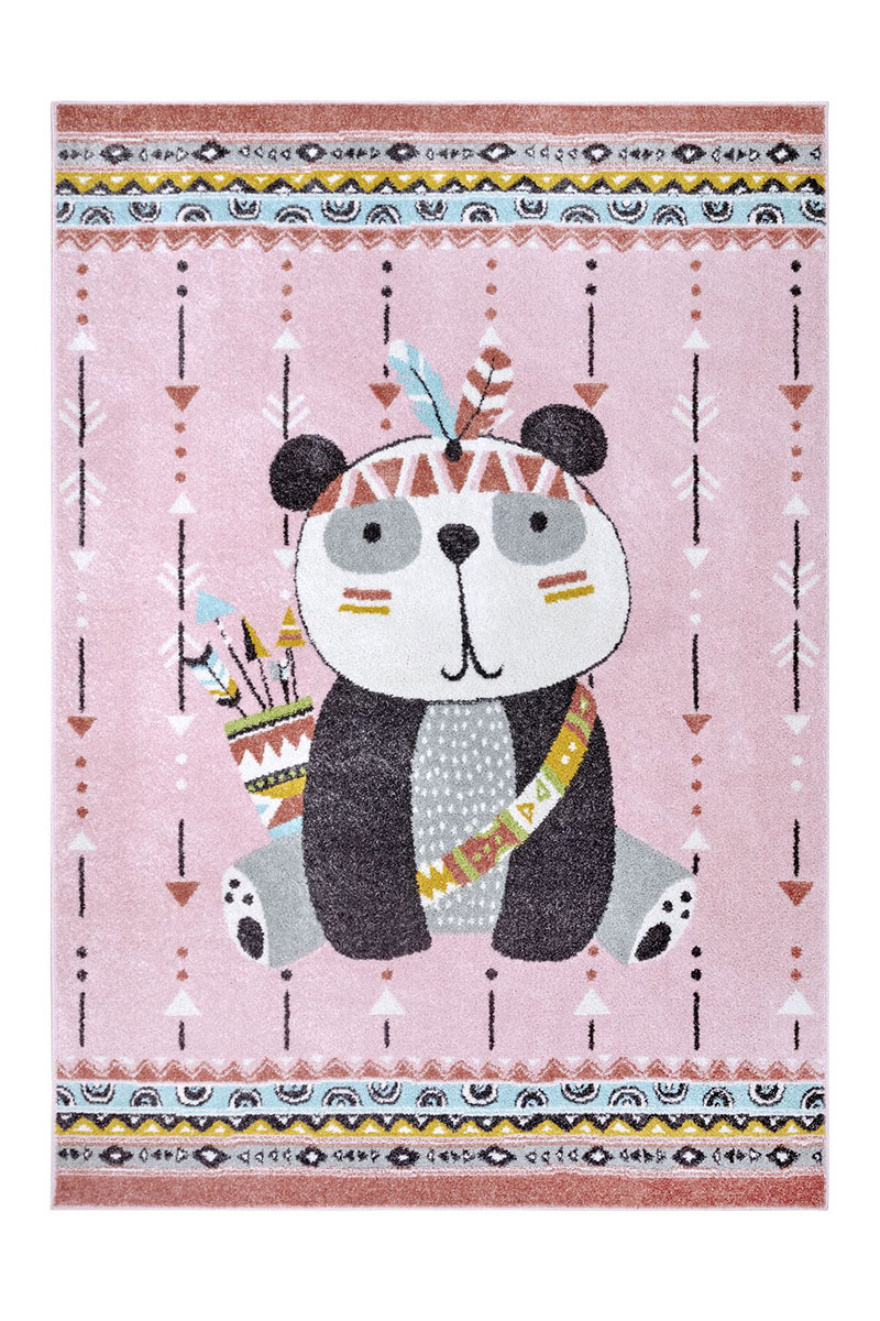 Dětský kusový koberec Hanse Home Adventures 105958 Panda Rose 120x170 cm