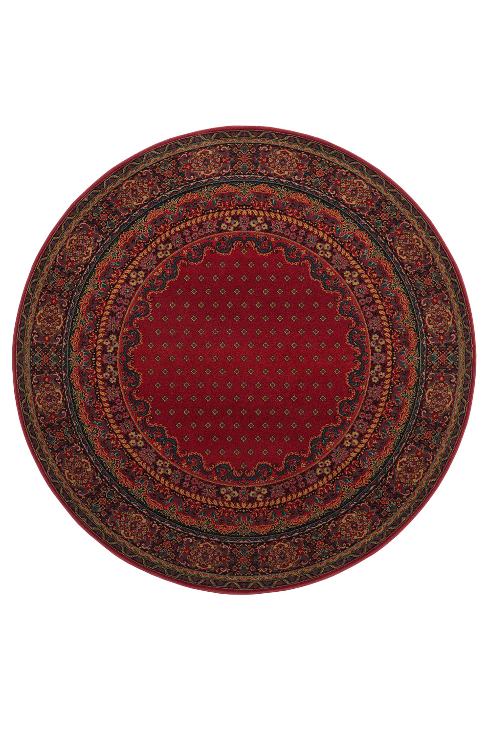 Kusový koberec POLONIA Baron Burgund 2 - Kruh Ø 135 cm