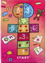 [Dětský kusový koberec ŠKOLKA- růžový]