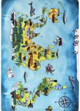 [Dětský kusový koberec MAPA SVĚTA]