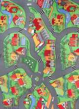 [Dětský metrážny koberec Little Village 90 - Zbytek 118x400 cm]