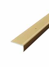 [Schodová hrana vrtaná - Zlatá 45x23 mm]