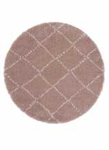 [Kusový koberec Mint Rugs Allure 102750 Rose Cream kruh]