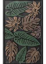 [Gumová rohožka - Zelený list]