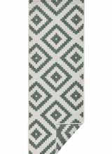 [Kusový běhoun Northrugs Twin 103131 Green Cream]
