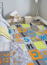 [Dětský metrážový koberec ALPHABET 150]