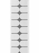 [Kusový běhoun Northrugs Duet 106244 Black White]