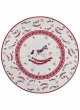 [Kruhový kusový koberec Villeroy & Boch Toy´s Delight Limited Edition 106275 Cream Red]