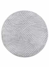 [Kruhový kusový koberec Elle Decoration New York 106205 Light Grey]