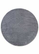 [Kruhový kusový koberec Elle Decoration New York 106206 Anthracite]