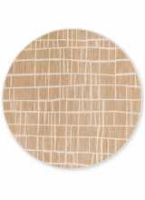 [Kruhový kusový koberec Ted Baker Haringey 106388 Jute White]