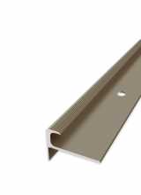 [Schodový profil vrtaný - Šampaň Matný 30x17 mm]