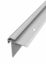 [Schodový profil vrtaný - Stříbrný Matný 47x39 mm]