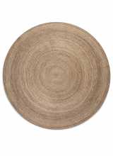 [Kruhový kusový koberec Hanse Home Jute Braided 106006 Grey Brown]