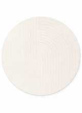 [Kruhový kusový koberec Vikosa Arcura 106269 Cream White]