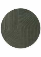 [Kruhový kusový koberec Vikosa Arcura 106271 Dark Green]