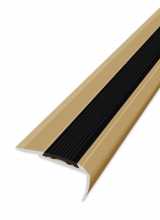 [Schodová hrana vrtaná - Zlatá 60x34 mm]