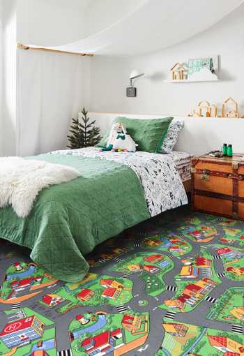 Dětský metrážny koberec Little Village 90