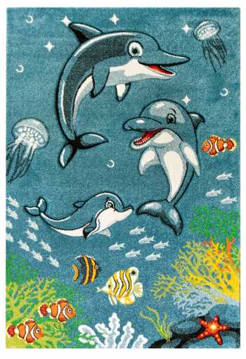 Dětský kusový koberec DIAMOND Kids 24223/30 Blue