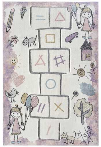 Dětský kusový koberec Smart Kids 22923 pink