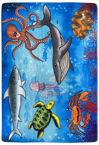 Dětský kusový koberec MOŘSKÝ SVĚT