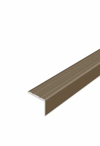 Schodová hrana samolepící - Bronzová 24,5x20 mm