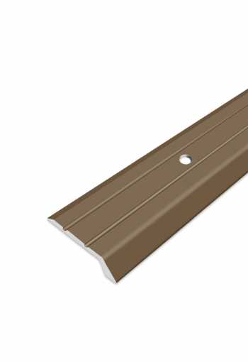 Ukončovací profil vrtaný - Bronzový 32x6 mm