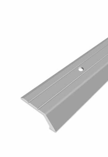 Ukončovací profil vrtaný - Stříbrný 38x10 mm
