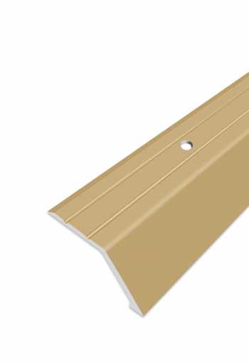 Ukončovací profil vrtaný - Zlatý 47x16 mm
