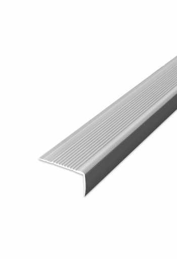 Schodová hrana samolepící - Stříbrná 45x23 mm