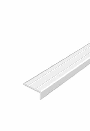 Schodová hrana samolepící - Bílá 24,5x10 mm