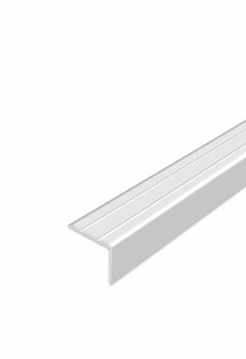 Schodová hrana samolepící - Bílá Matná 24,5x20 mm