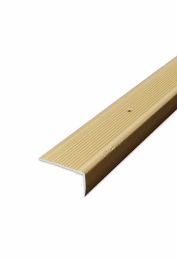 Schodová hrana vrtaná - Zlatá 45x23 mm