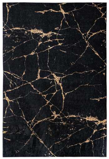 Kusový koberec PORTE 2007 Black/Gold