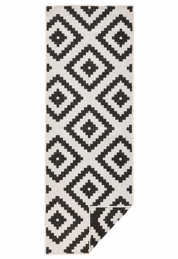 Kusový běhoun Northrugs Twin 103129 Black Cream