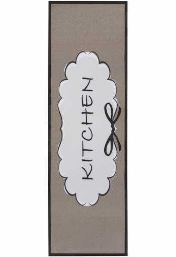 Kuchyňská předložka Hanse Home Cook&Clean 105728 Brown White Black