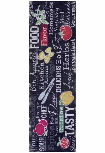 Kuchyňská předložka Hanse Home Cook&Clean 105730 Black Multicolored