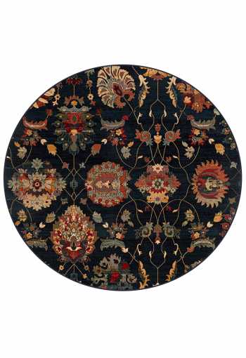 Kusový koberec SUPERIOR Latica Navy - Kruh