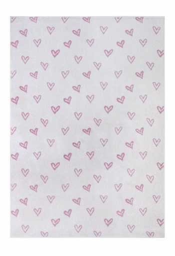 Dětský kusový koberec Hanse Home Adventures 105945 Hearts Rosa
