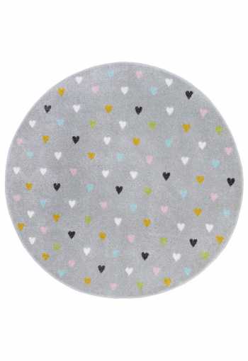 Dětský kusový koberec Hanse Home Adventures 105952 Little Hearts Grey