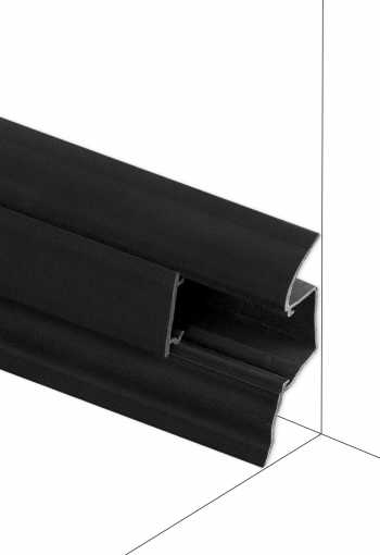 Podlahová lišta Döllken 0110 - Černá - délka 250 cm