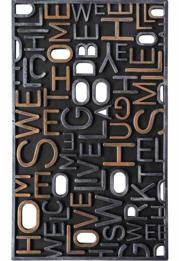 Gumová rohožka - písmo