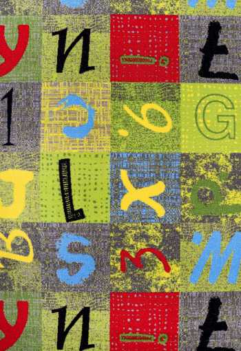 Dětský metrážový koberec Alphabet 212 - Zbytek 298x400 cm