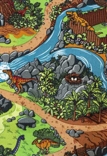 Dětský metrážny koberec Dino 29 - Zbytek 182x400 cm