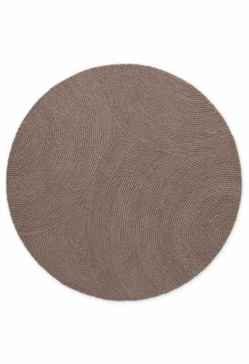 Kruhový kusový koberec Hanse Home Eleni 106219 Taupe