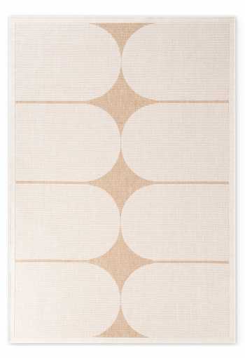 Kusový koberec Northrugs Duet 106245 Jute White