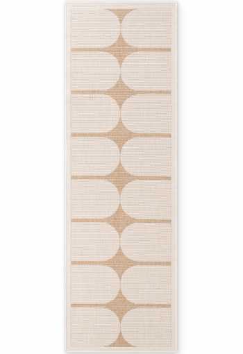 Kusový běhoun Northrugs Duet 106245 Jute White