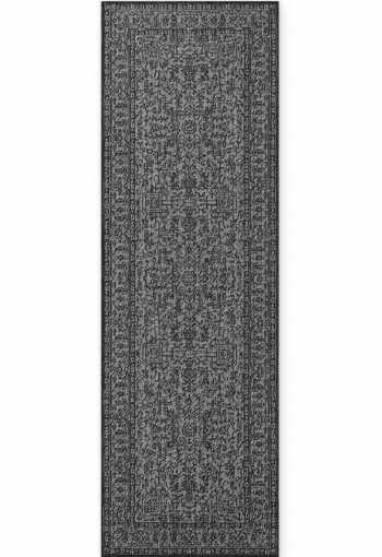 Kusový běhoun Northrugs Duet 106248 Black White