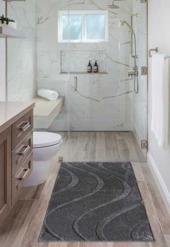 Koupelnová předložka LINA šedá